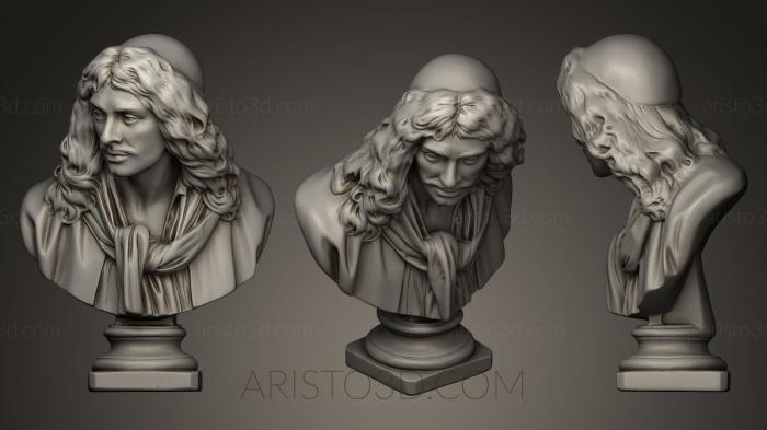 Busts and heads antique and historical (BUSTA_0098) 3D model for CNC machine